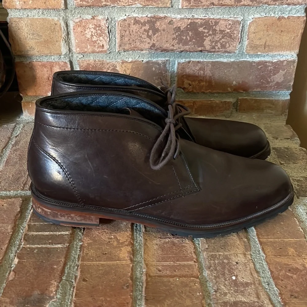 Cole Haan Brown Leather Chukka Boots